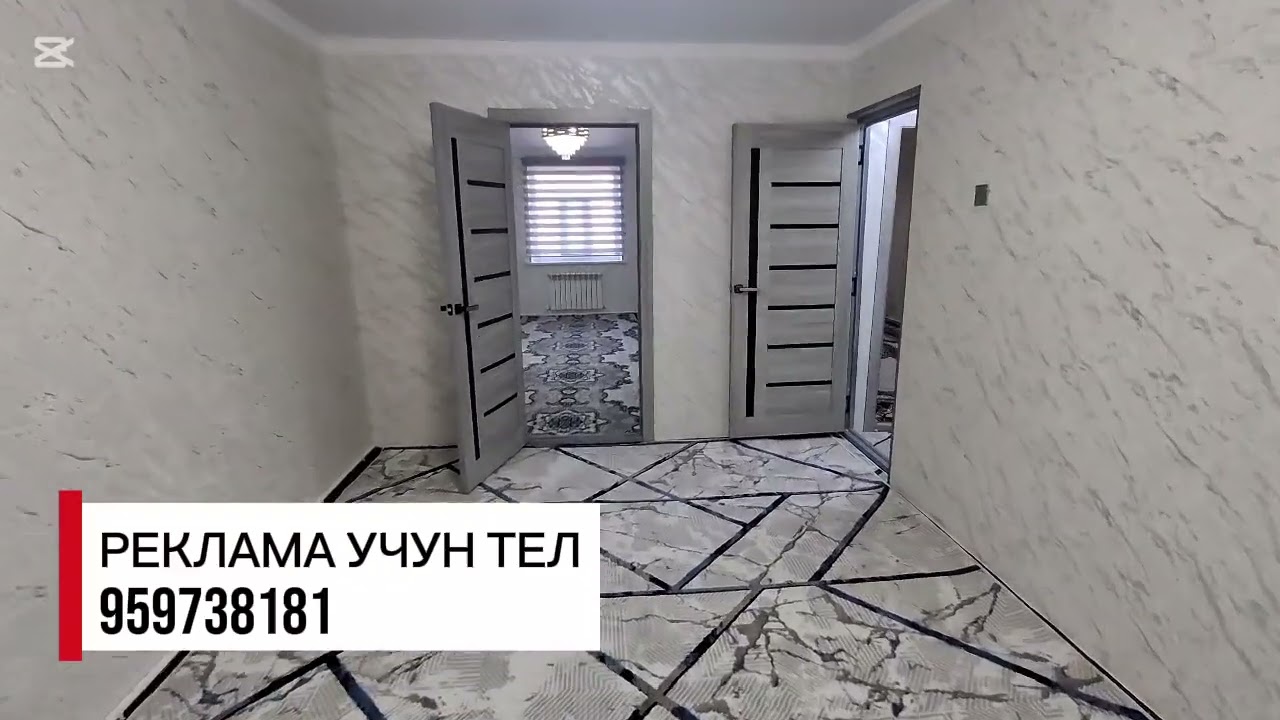 СОТИЛДИ Урганч Шахар Даритал енида 3-Этажда 3-Хонали Евро ремонт Квартира 450млн  978534040 