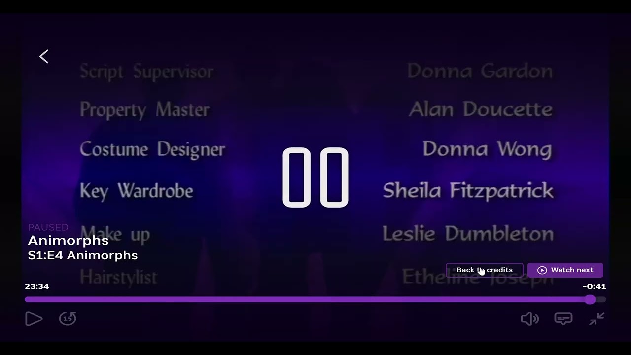 Animorphs End Credits (1998, Episode 4)