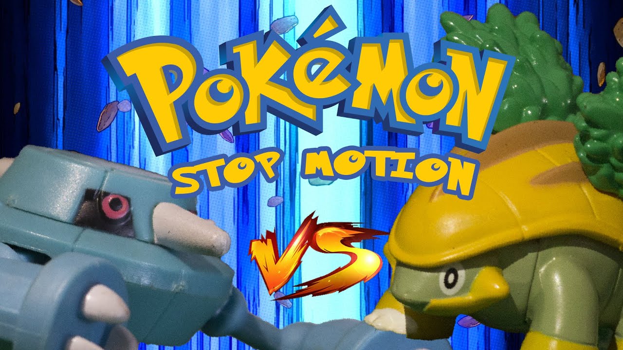 Lego Pokemon Stop Motion Battle - Metang Vs Grotle