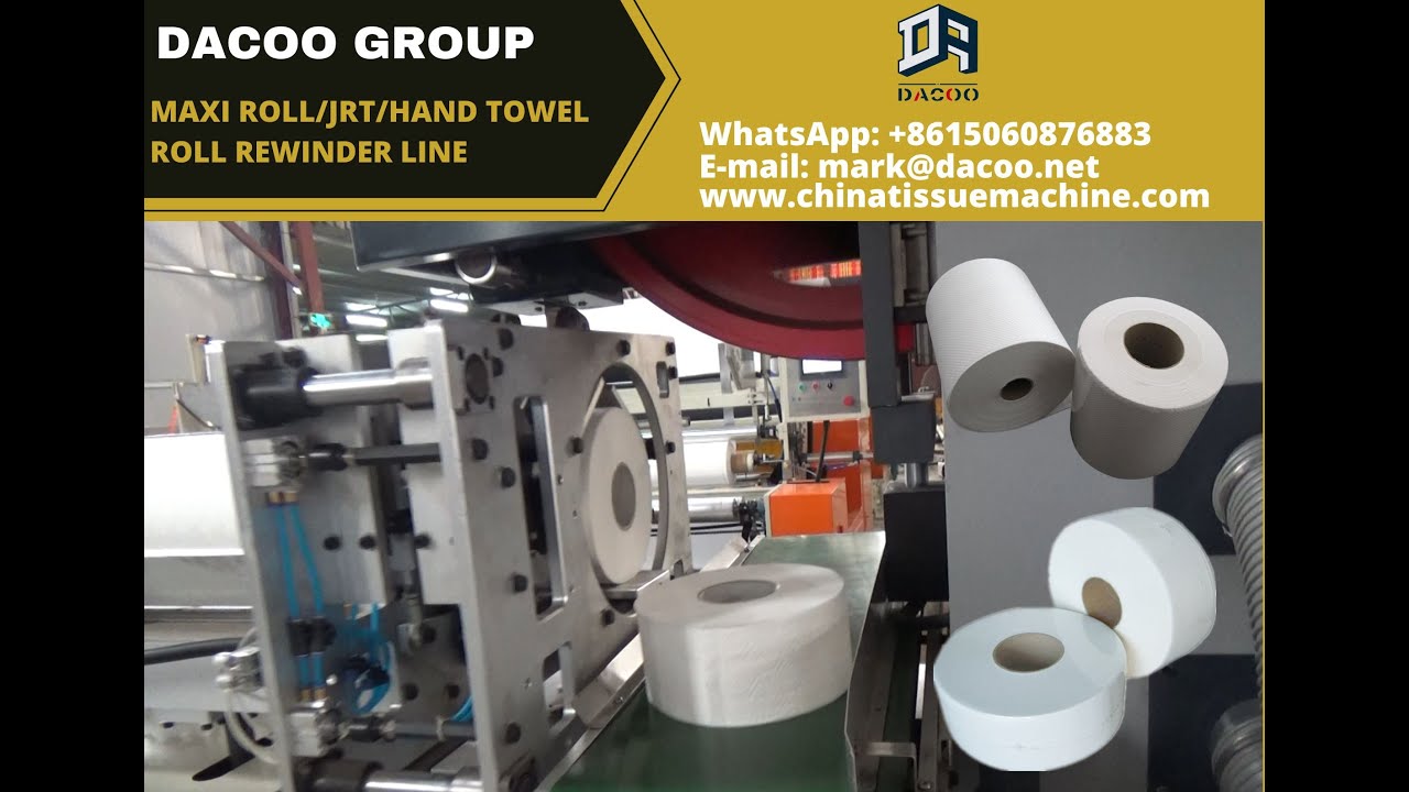 How are Hand Towel Roll Toilet Paper Roll Maxi Jumbo Roll Tissue produced?