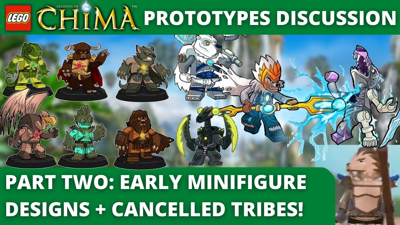 Minifigures and Cancelled Tribes: Lego LEGENDS OF CHIMA Cancelled Concepts and Prototypes!