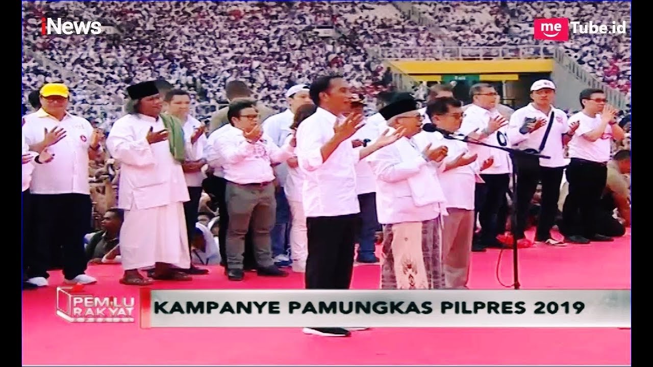 Panjatkan Doa di GBK, Ma'ruf Amin: Jadikanlah 01 Pemenang - Pemilu Rakyat 13/03