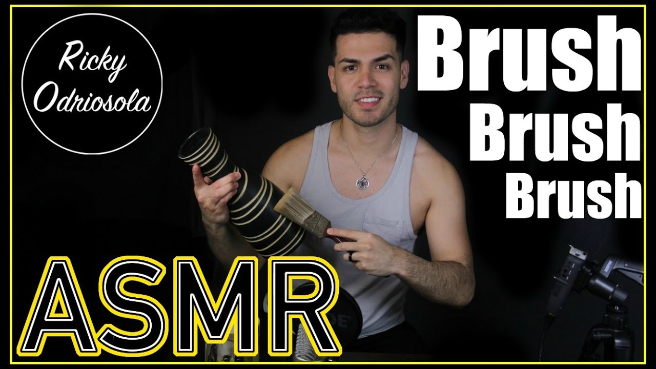ASMR - Relaxing Brushing and Whisper for Sleep & Relaxation (Male Whispering, Brush Sounds)