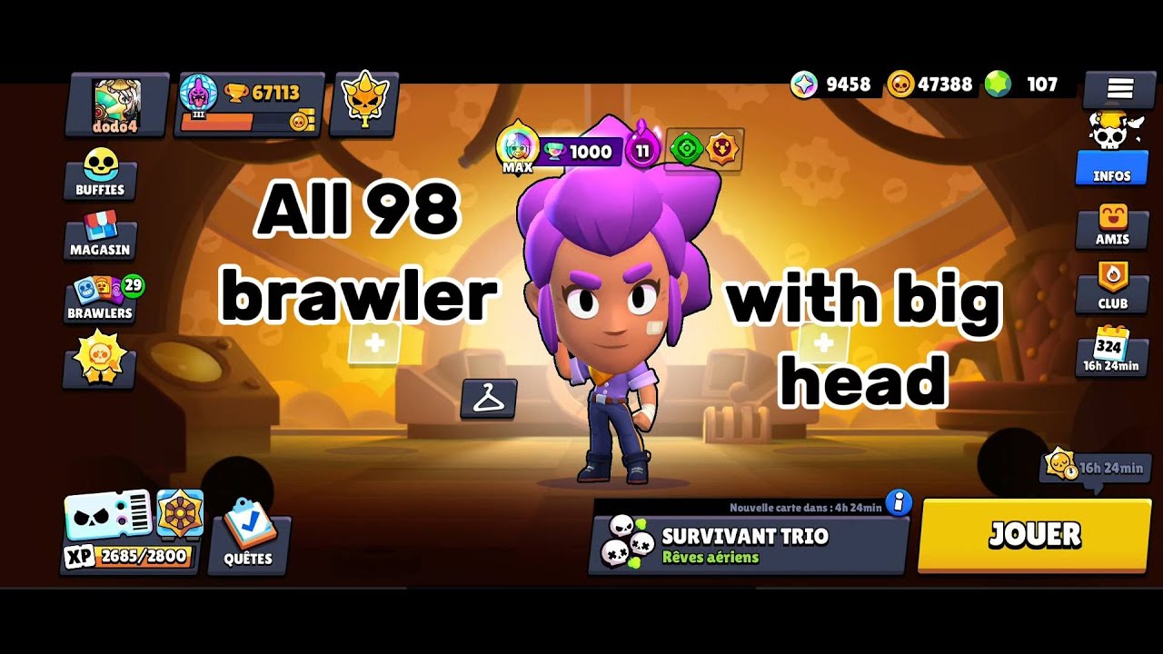 All 98 Brawler with big head no skin