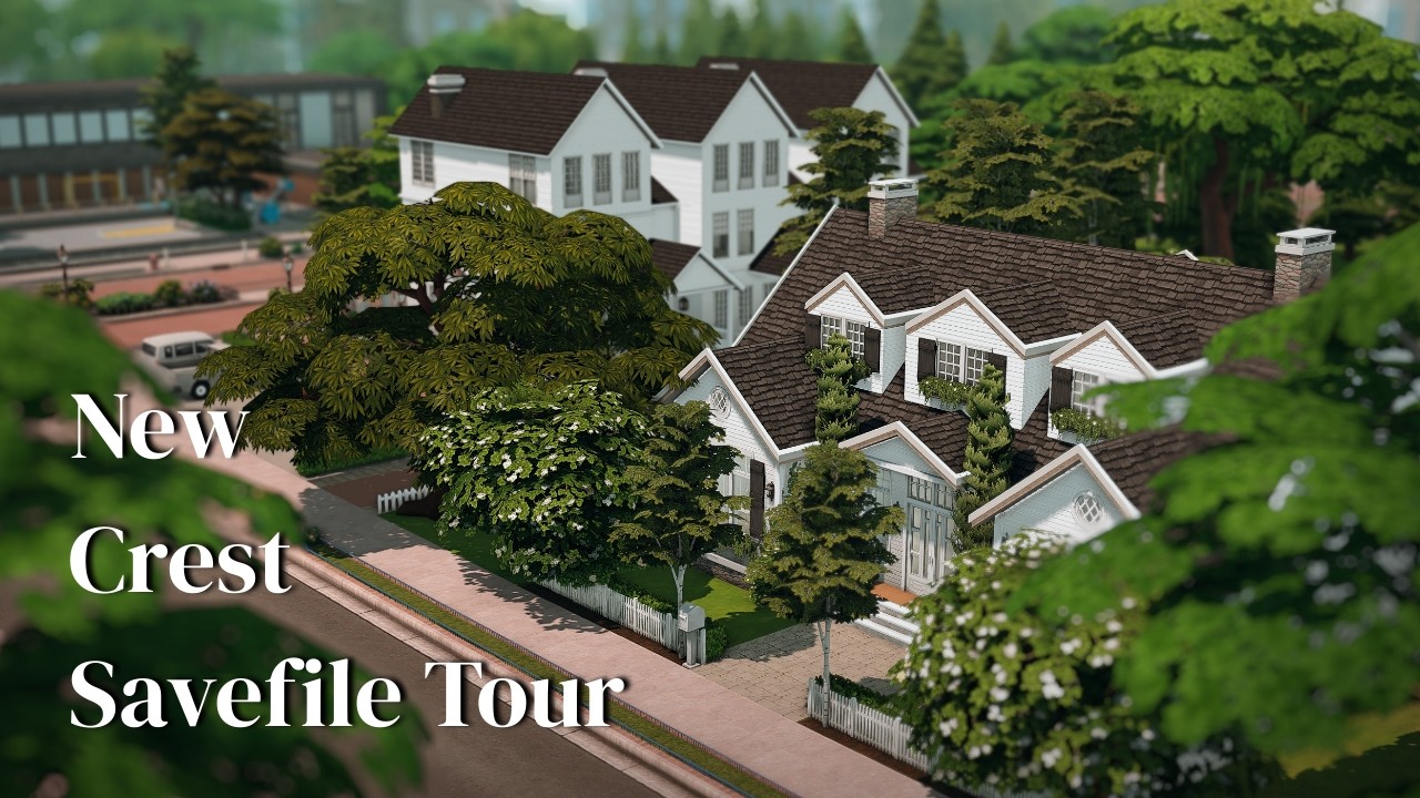 Newcrest savefile tour (no cc) | The sims 4