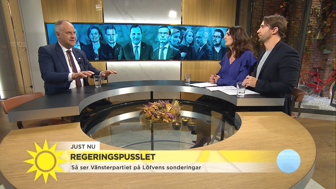 Jonas Sjöstedt: "Ett extraval löser inte problemet" - Nyhetsmorgon (TV4)