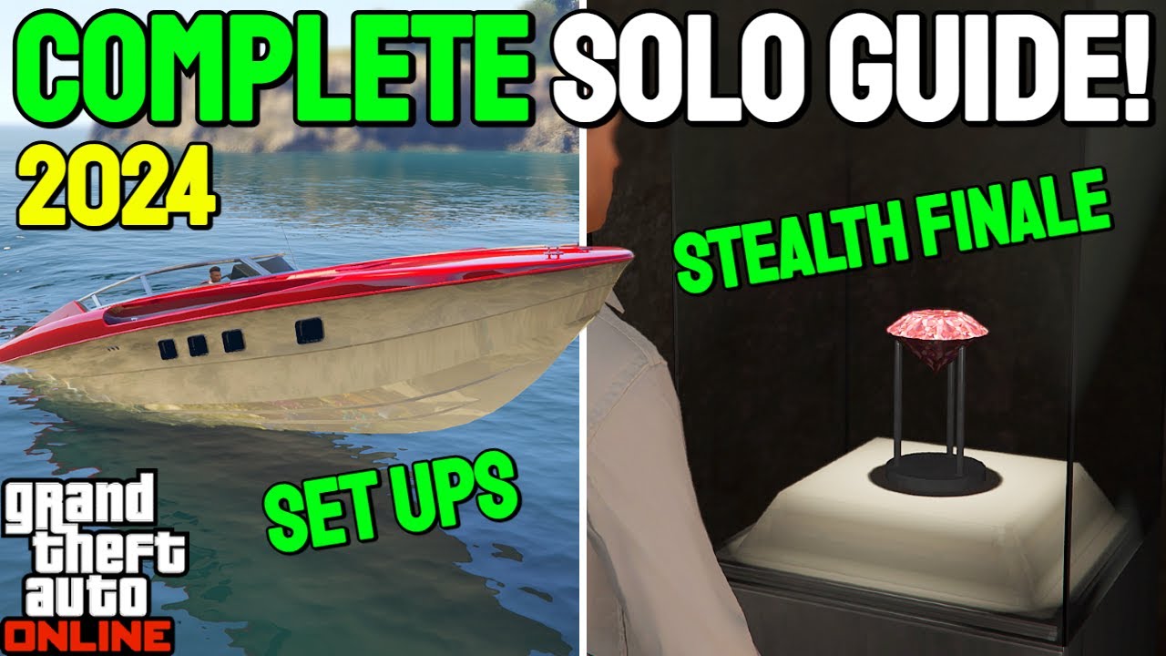 GTA Online Solo Cayo Perico Heist Guide 2024! (Set Ups + Stealth Elite Finale)