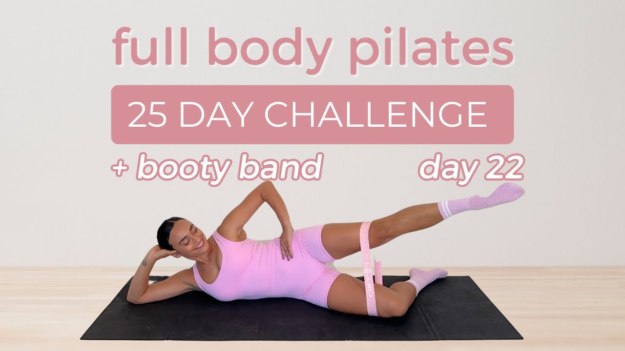 20 MIN Pilates | 25-Day Challenge | DAY 23 (Mini Resistance Band Optional, Full Body Workout)