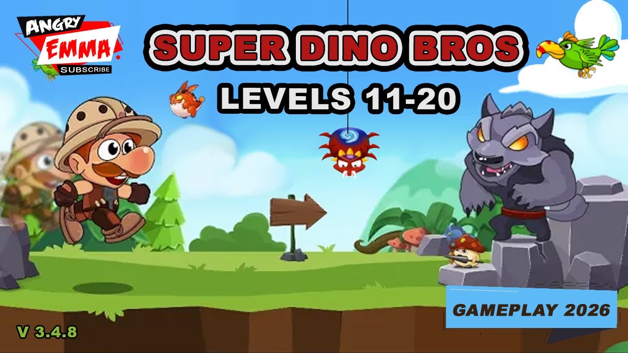 Super Dino - Levels 11-20 (Gameplay 2026)