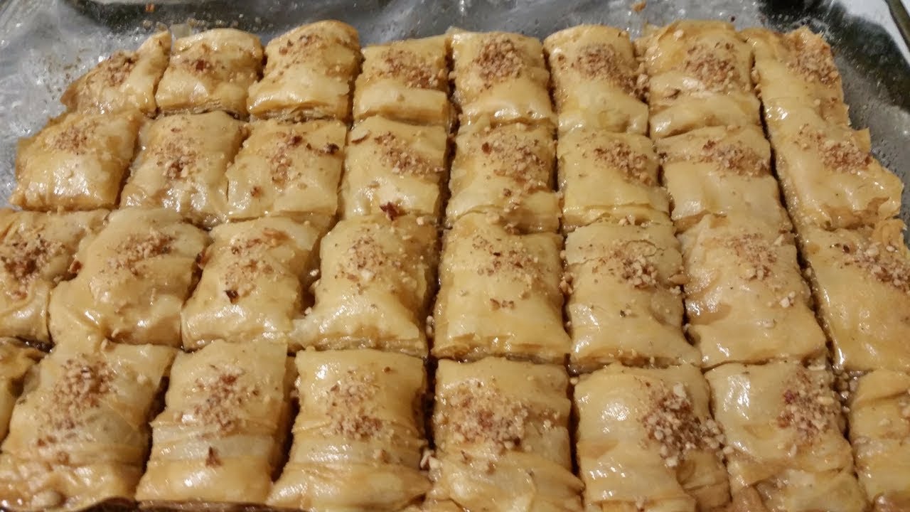 وصفات رمضان بقلاوة تركية سهلة و سريعة التحضير بعجينة الفيلو المنزلية روعة