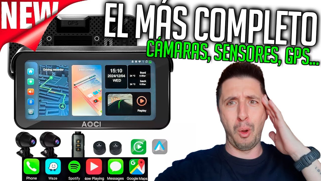 ⚠️TODO queda GRABADO: El CARPLAY que PROTEGE en caso de ACCIDENTE - AOOCCI C6 PRO