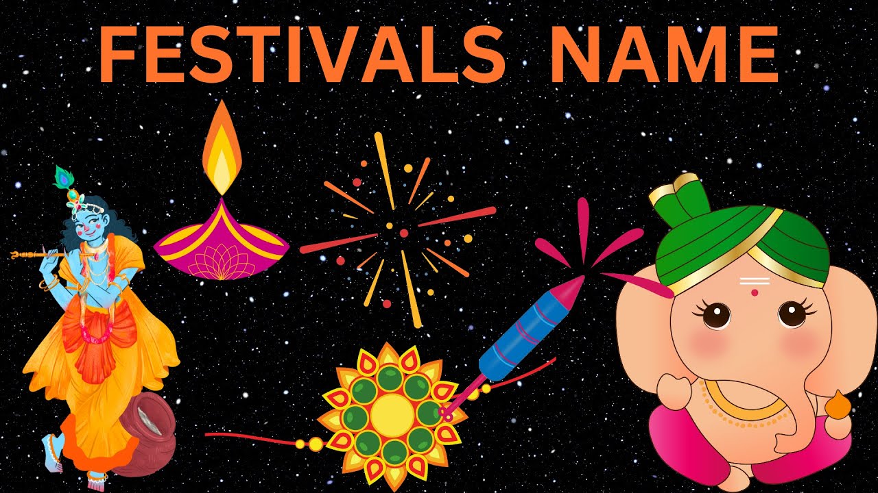 Festival Names , Learn for kids , kids song , Anayalearnkids