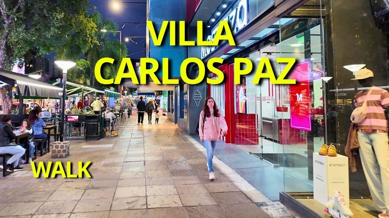 As&iacute; se vive el Centro Nuevo de Carlos Paz 🌆🚶 | Walking Tour 4K Argentina