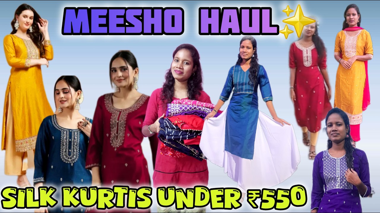 Meesho 🥳 Kurti Haul in Tamil | தமிழ் ✨ | Diwali Sale ☺️ | ❤️ Latest Meesho kurtas #meesho