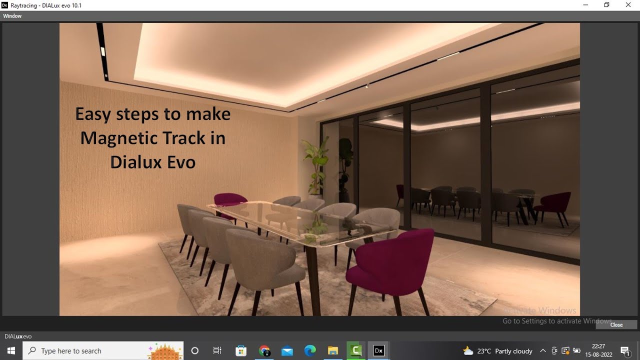 Making Magnetic Track / Tracks in Dialux Evo