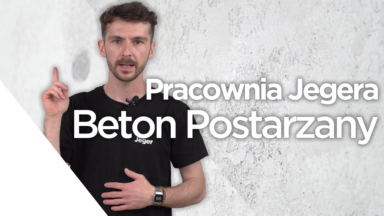 💡Pracownia Jegera - Efekt starych betonowych płyt, postarzany beton - DIY efekt dekoracyjny do ścian