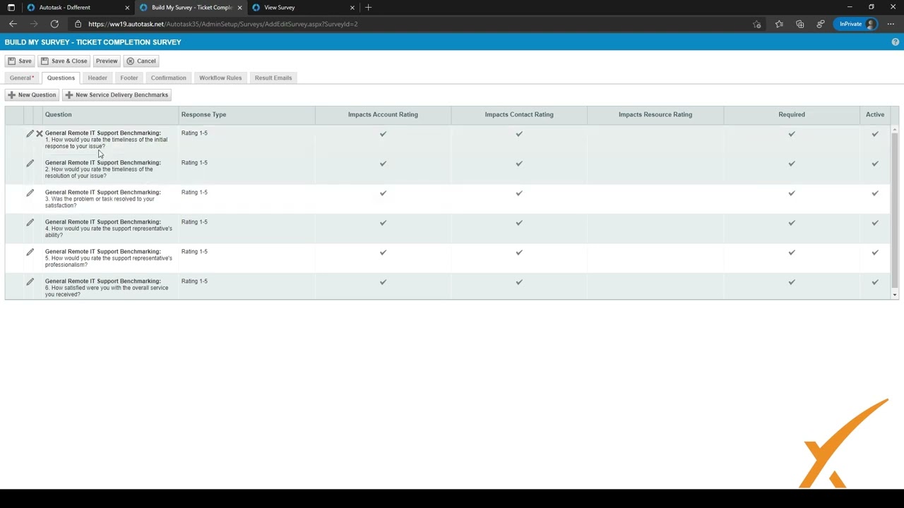 Опросы Autotask - Курс Autotask Bootcamp 5.05
