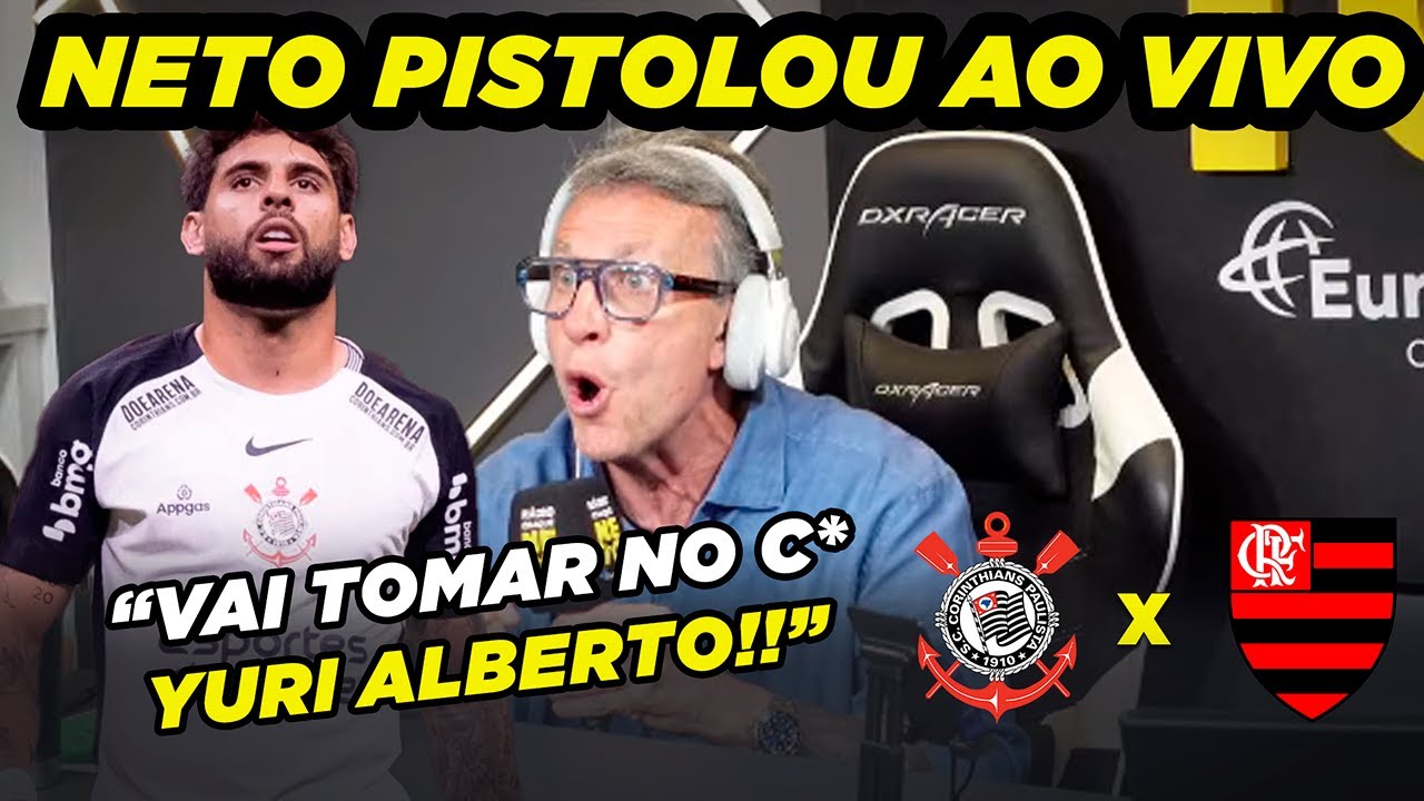 NETO FICA MUITO PUT0 COM PENALTI PERDIDO POR YURI ALBERTO E MANDA ELE TOMAR NAQUELE LUGAR AO VIVO!!