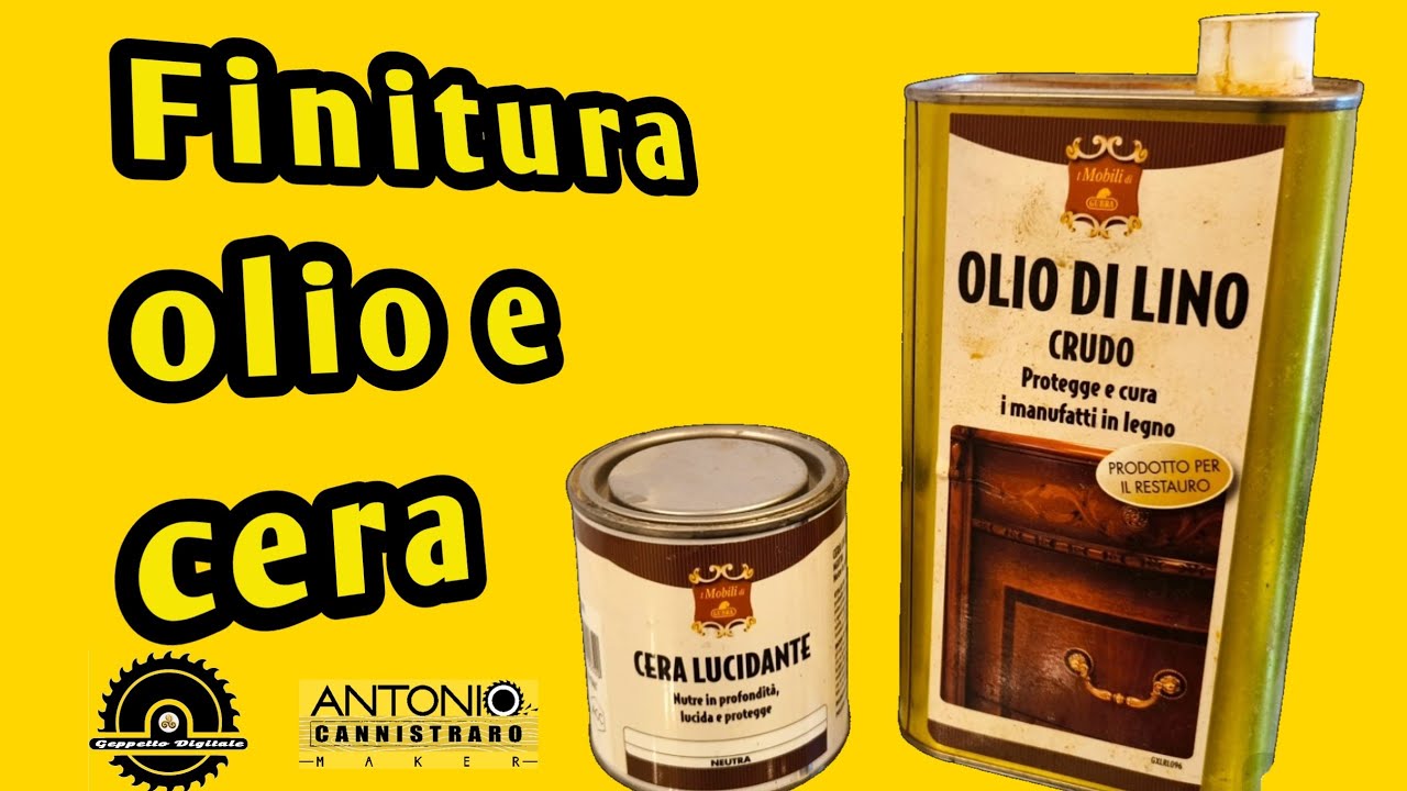 Finitura ad olio e cera. Tecnica semplice ma efficace