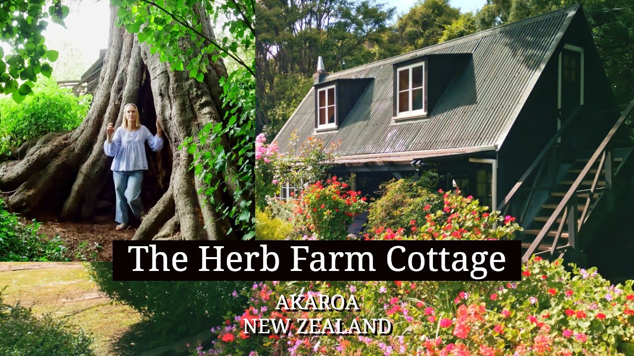 THE HERB FARM COTTAGE | Акароа, Новая Зеландия | Полёт с дрона