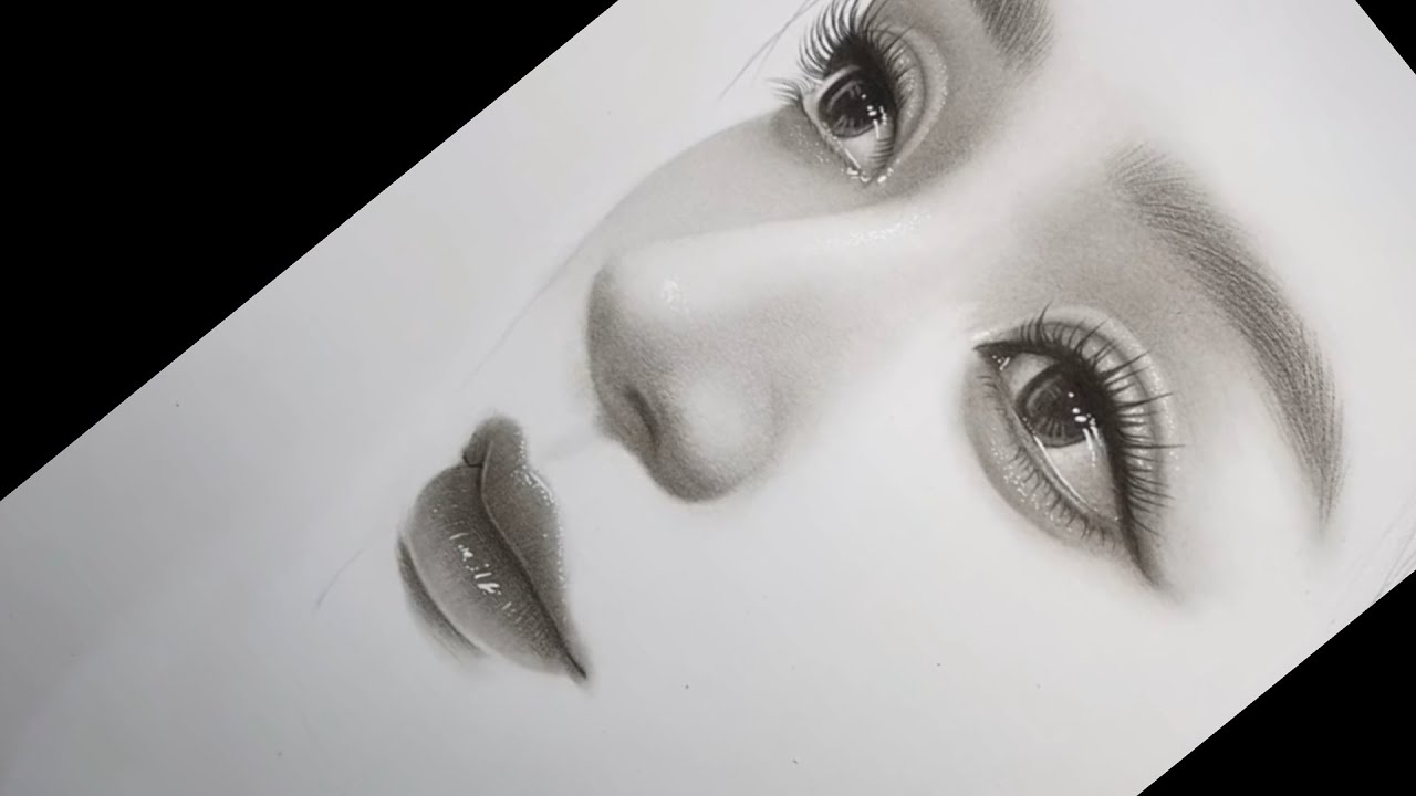 Learn How to Draw a Hyper Realistic Face Step by Step with Charcoal Pemcils