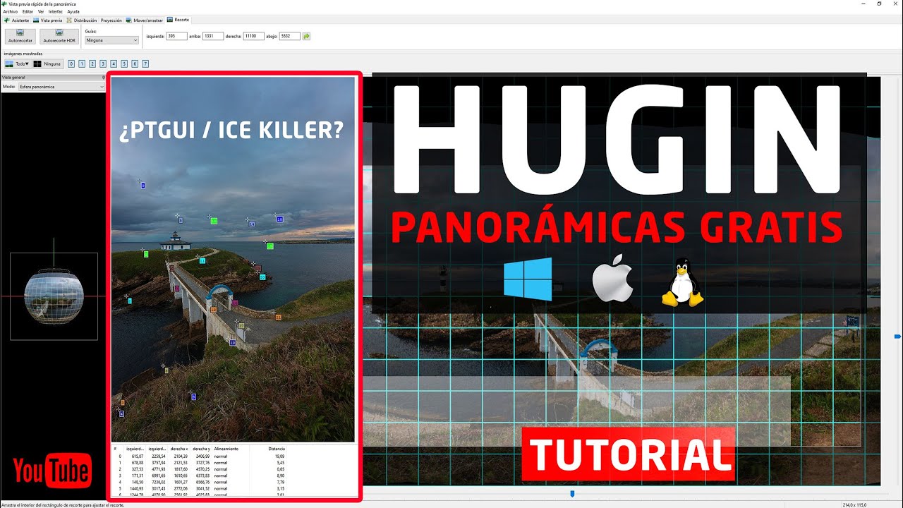 HUGIN - FOTOGRAFÍAS PANORÁMICAS con TOTAL CONTROL [PROGRAMA GRATUITO 100%]