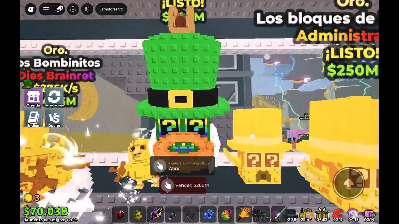 Admin de robar un brainrot (tuve suerte )