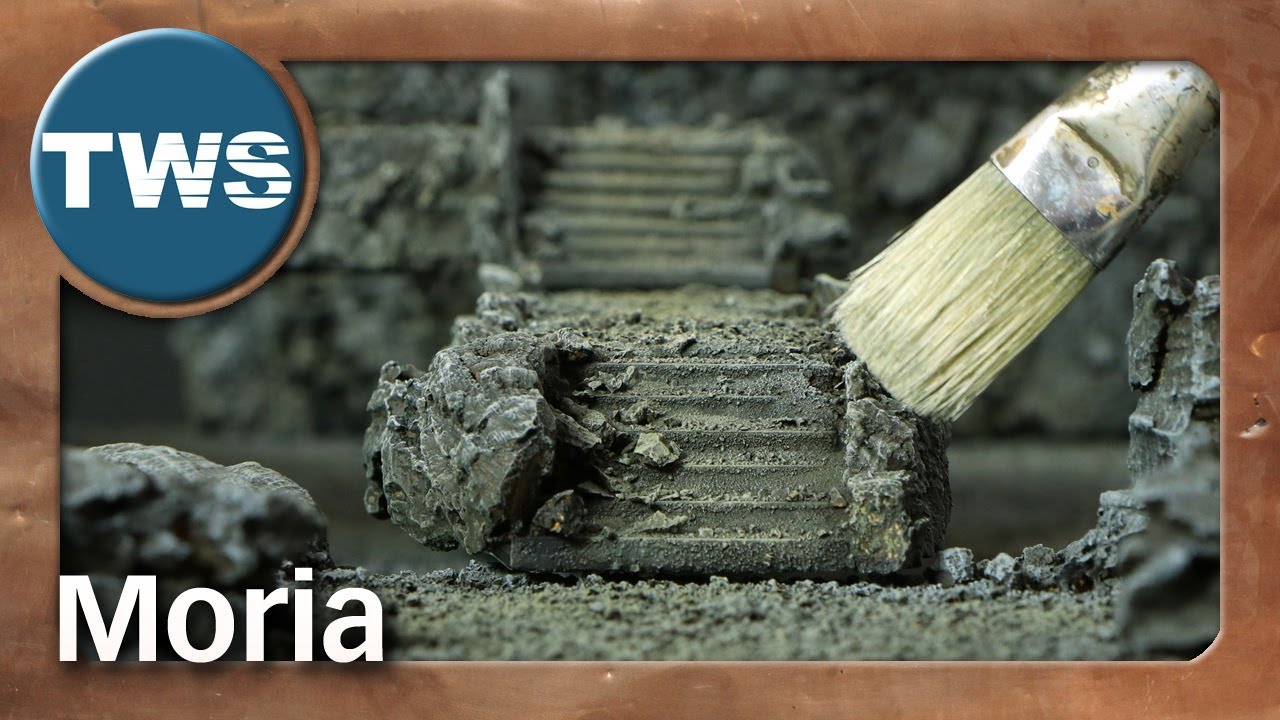 Tutorial: Moria-Spielplatte – oder: wie bemalt man Kork? (Tabletop, Gelände, Herr der Ringe, TWS)