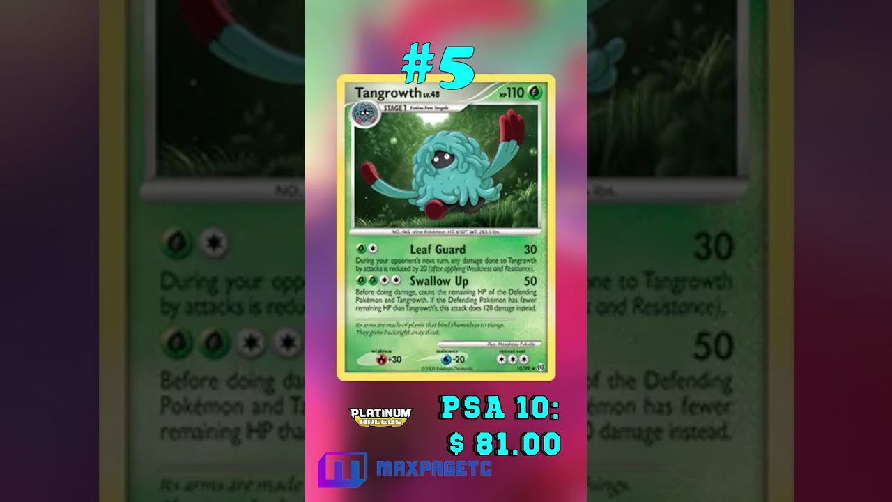 Top 5 Tangrowth Pokémon Cards 