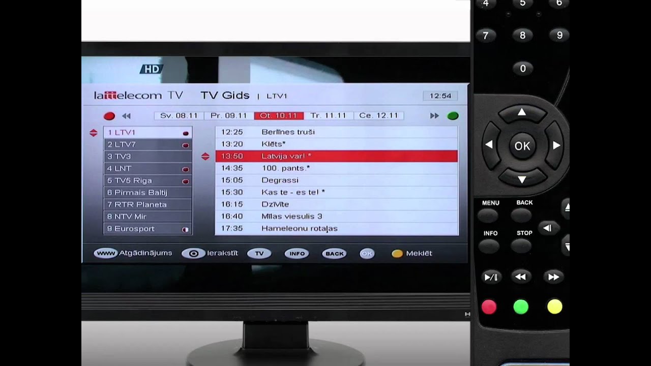 Lattelecom Interaktīvā TV - TV ieraksta uzstādī&scaron;ana