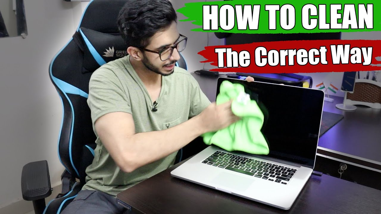 How To Clean Laptop Screen [Hindi] 💻 Cleaning at Home - The Correct Way ✅