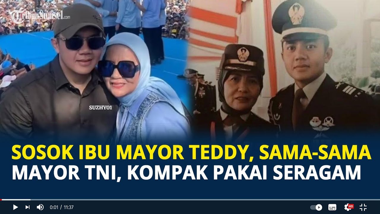 Sosok Ibu Mayor Teddy, Sama-sama Mayor TNI, Kompak Pakai Seragam dengan Sang Putra