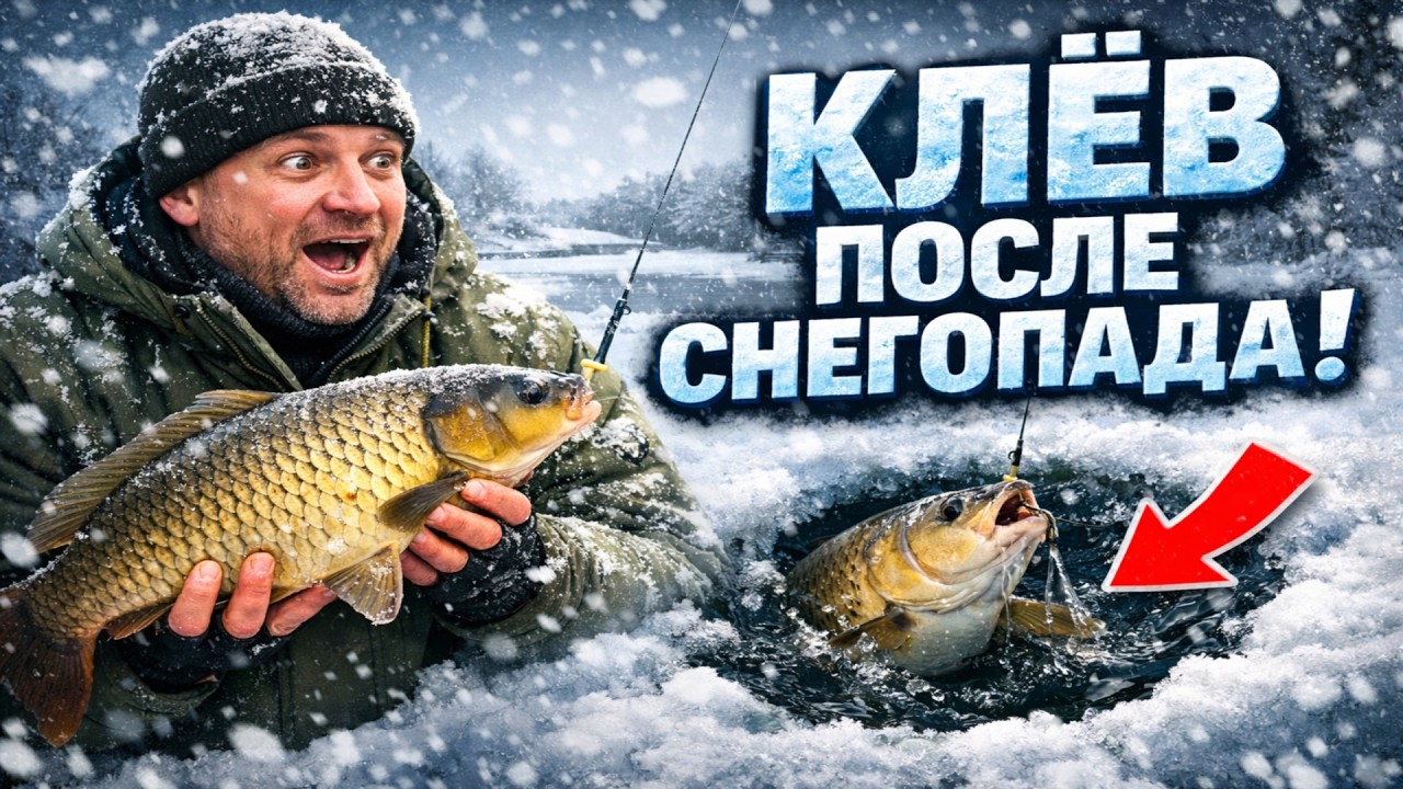 Два дня БЕЗ клёва после снегопада? Хватит верить в эту чушь.