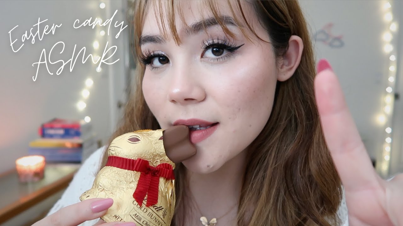 ASMR lofi | Eating Easter Candy & Whisper Rambling 🐰🐥🍭