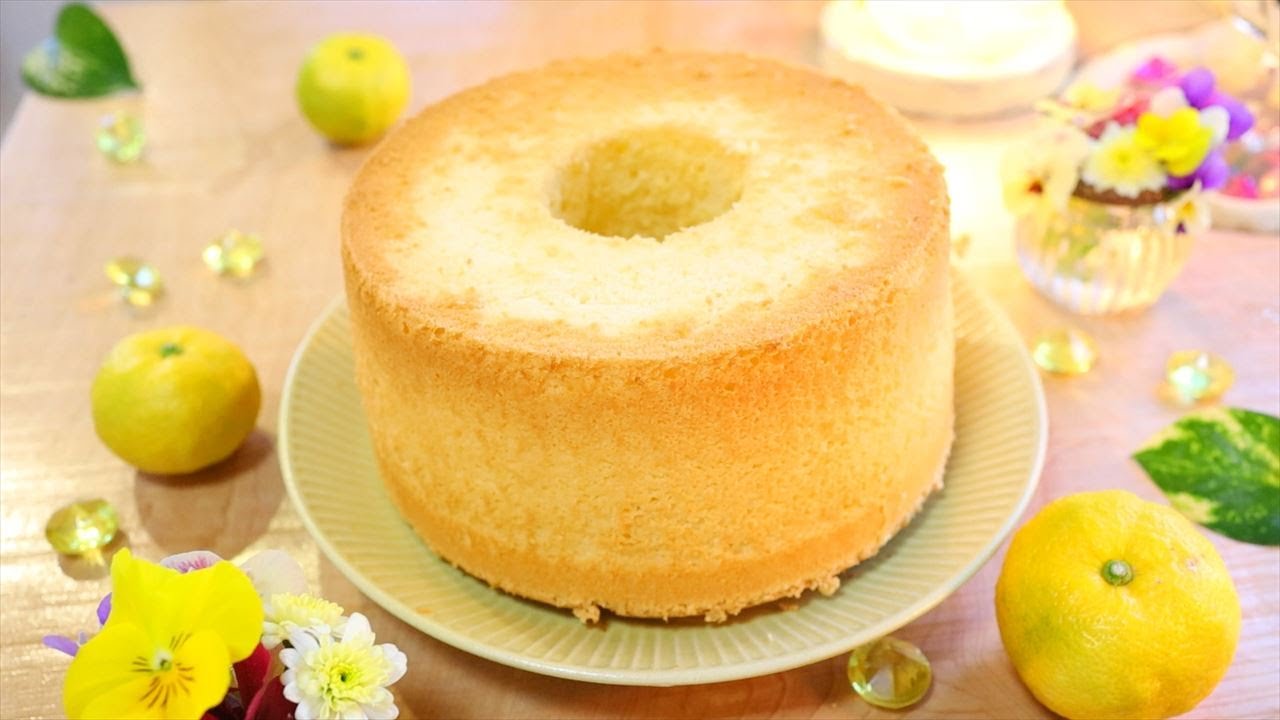 ゆずシフォンケーキの作り方【本格プロレシピ】失敗しないポイント How to make Chiffon Cake of Lime｜Coris cooking