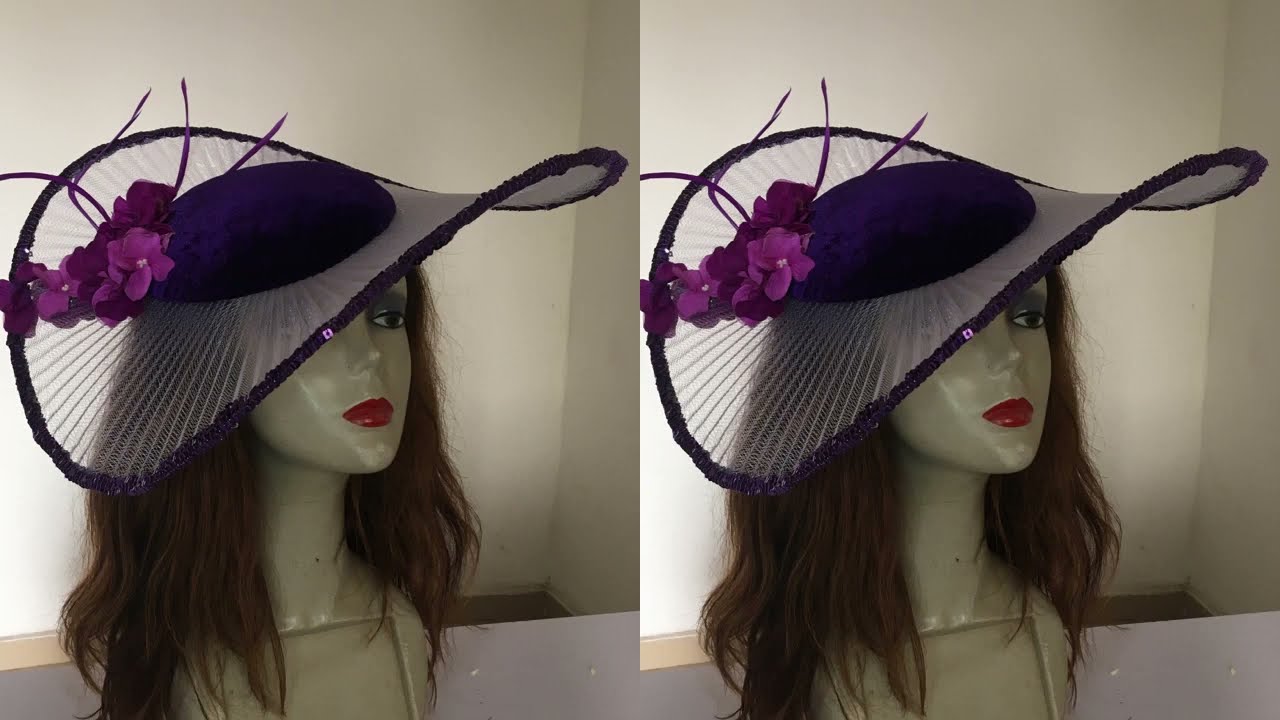 HOW TO MAKE THIS PLEATED CRINOLINE FASCINATOR