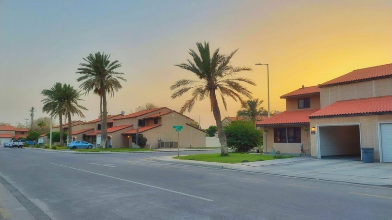 peaceful morning in saudi arabia ras tanura  camp