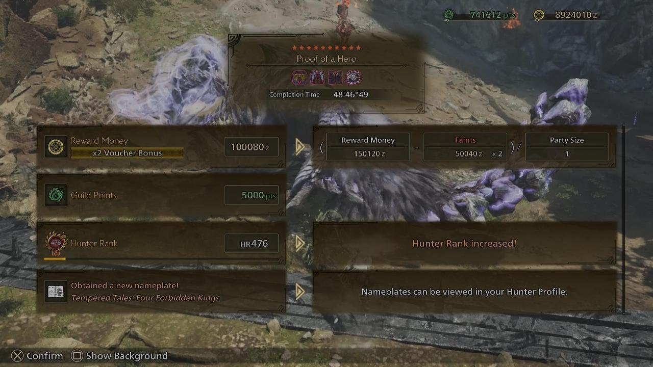 Monster Hunter Wilds: Proof of a Hero, First Clear