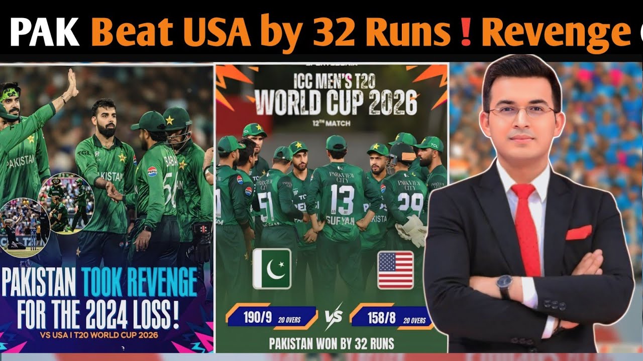 Pakistan Beat USA | Revenge Completed in T20 World Cup 2026