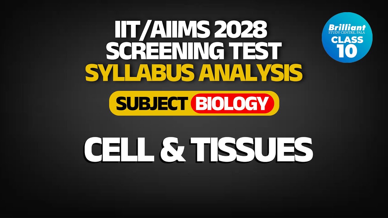 IIT/AIIMS 2028 Screening Test | Syllabus - Content Analysis | BIOLOGY | BRILLIANT PALA