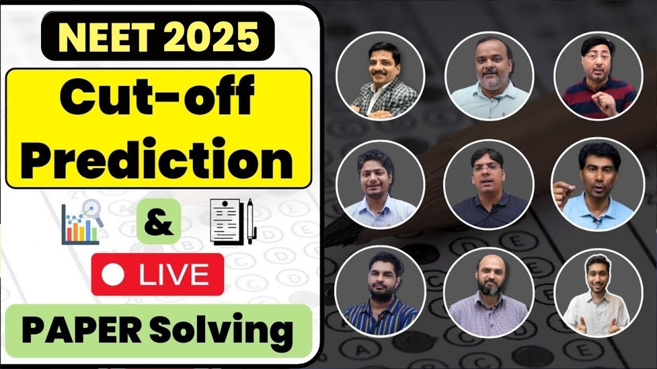 NEET 2025 - Fastest Answer key | Live Paper Solving & Expected Cut-Off 