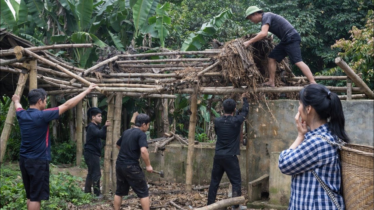 The single mother burst into tears when even her only place to live was dismantled.