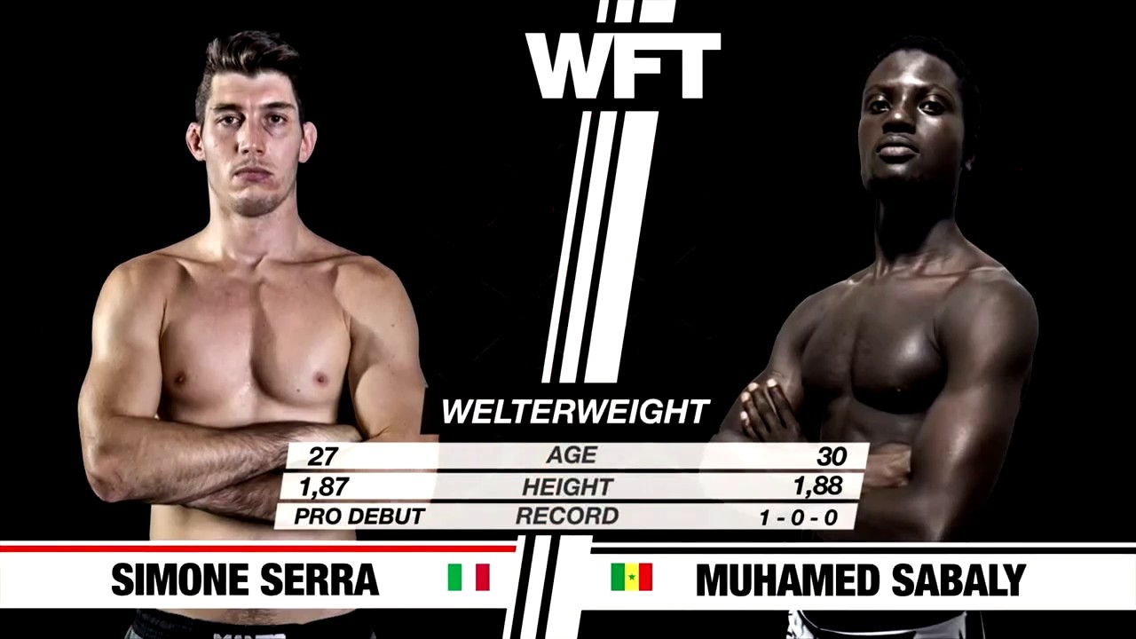 WFT 9 Barcelona. Simone Serra Vs Muhamed Sabaly. MMA. 77 Kg.