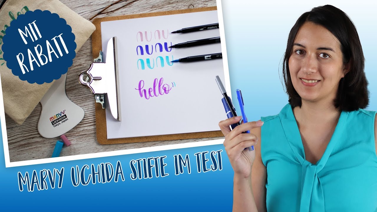 Marvy Uchida Brush Pens Stifte im Test & Workshop Review