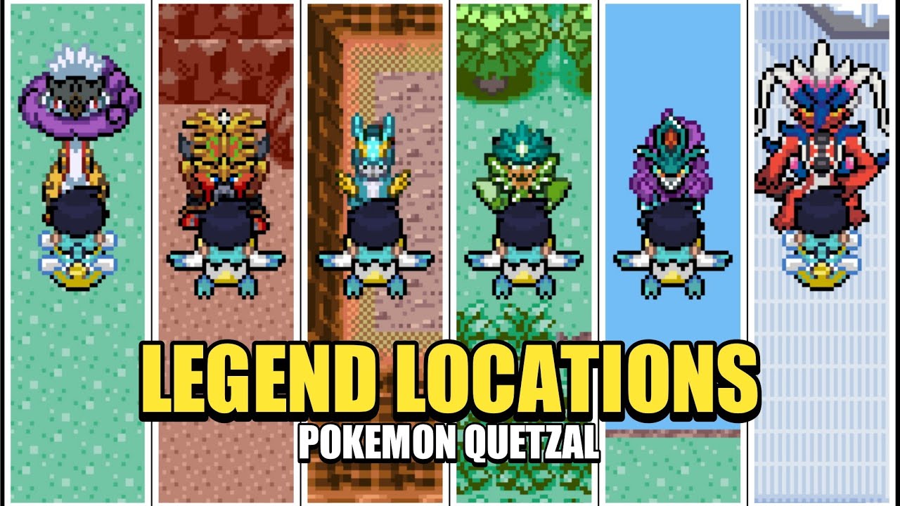 POKEMON QUETZAL 0.8v2 - TODOS OS LOCAIS DE POKÉMON LENDÁRIOS