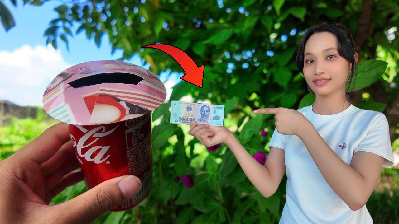 Thử Thách Làm Sáo Diều Từ Giấy Và Lon CoCa Nhận 500k Từ Vợ Và Cái Kết