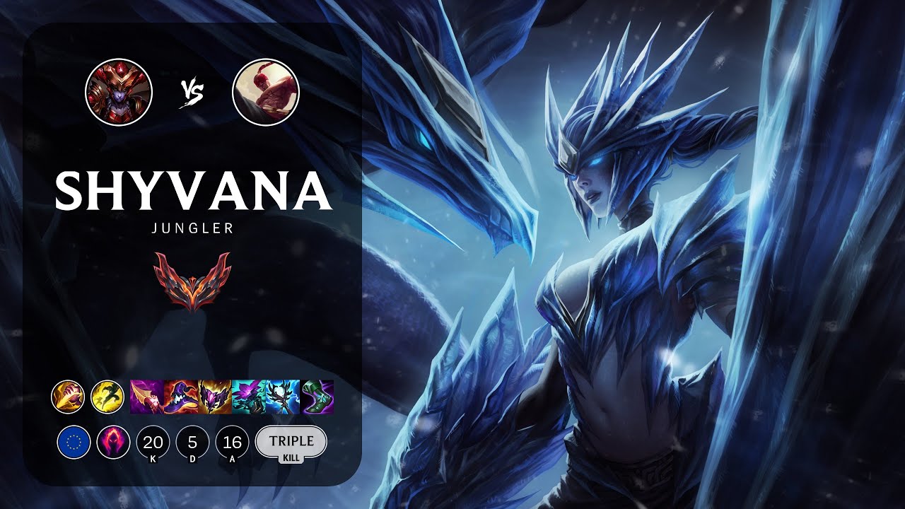 Shyvana Jungle vs Lee Sin - EUW Grandmaster Patch 14.3