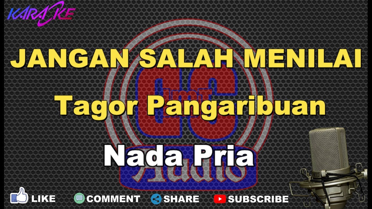 JANGAN SALAH MENILAI tagor pangaribuan ( KARAOKE ) NADA PRIA VERSI DUT BAND