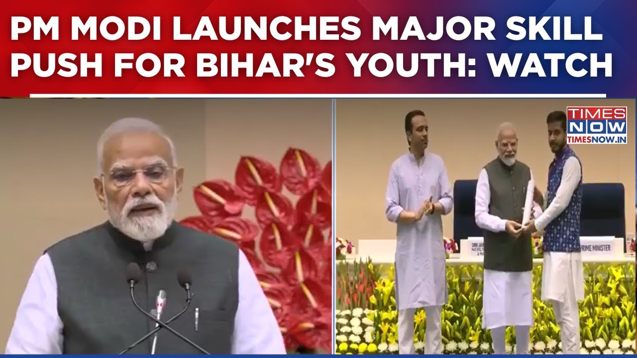PM Modi Launches Major Skill & Education Push For Youth Of Bihar | Watch Full Address