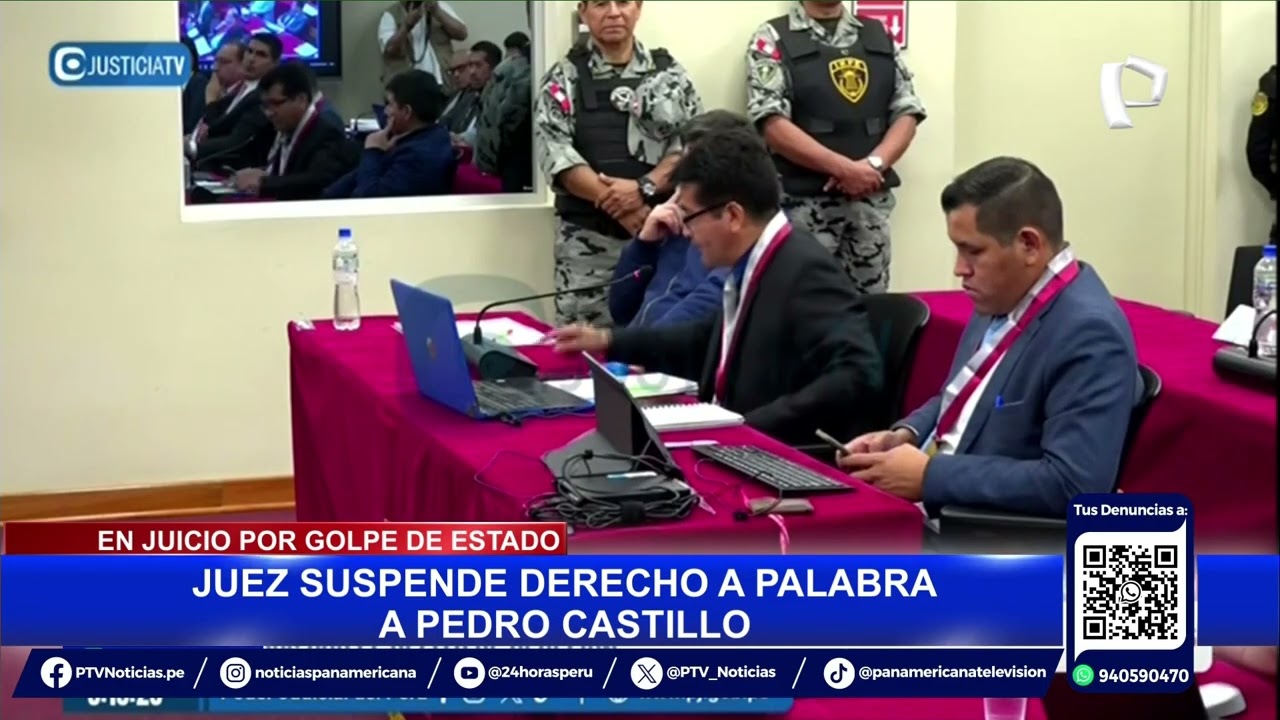 Pedro Castillo: Juzgado evitó que expresidente se acredite en juicio oral por golpe de Estado